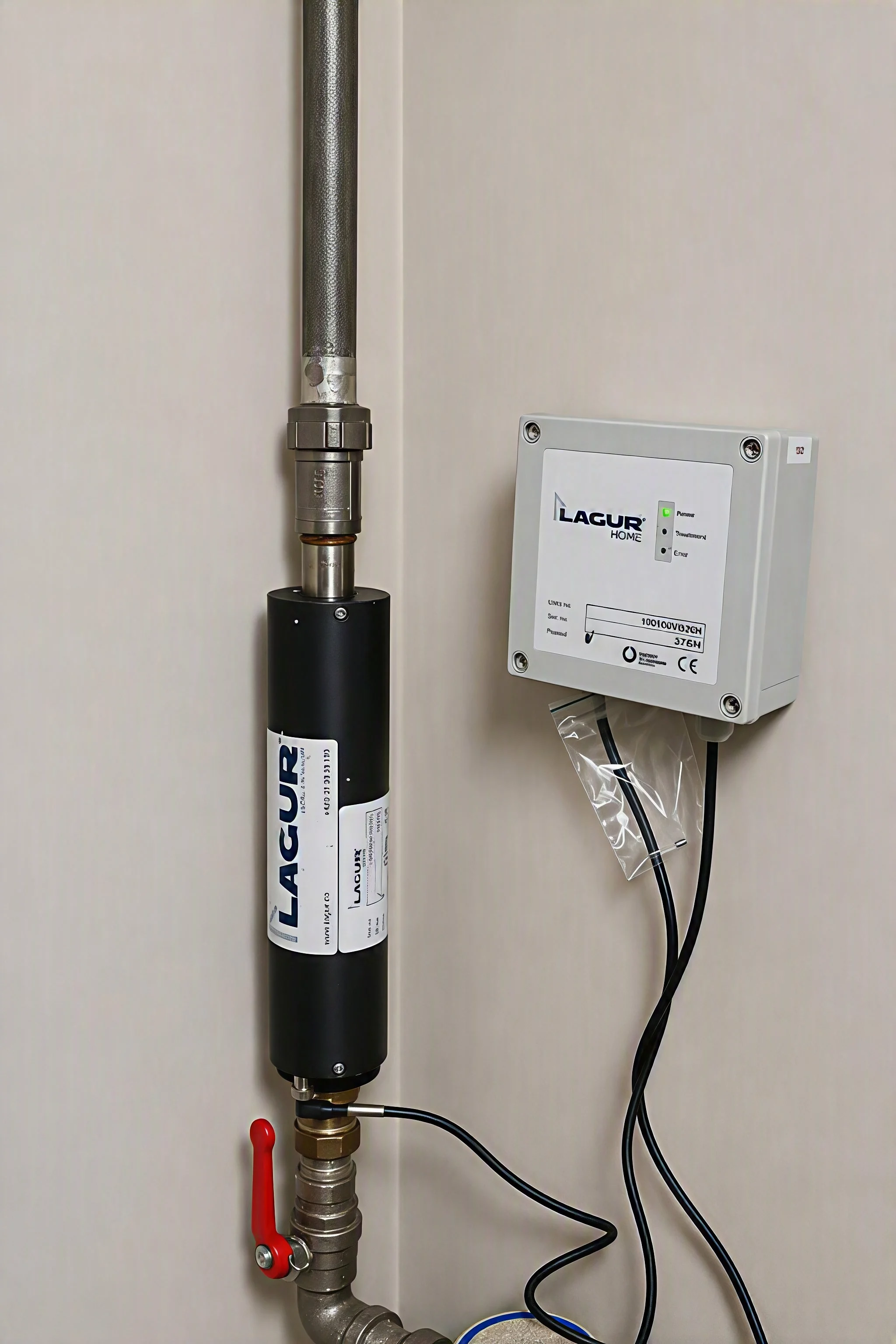 System LAGUR Dom zamontowany na instalacji wodnej