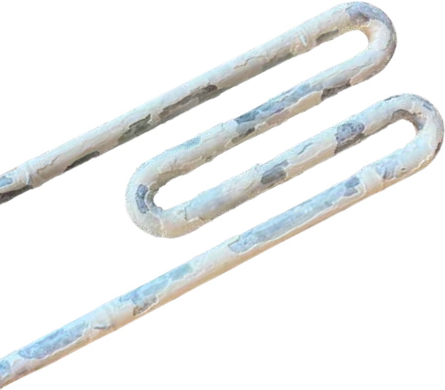Element grzejny po 140 cyklach bez systemu LAGUR